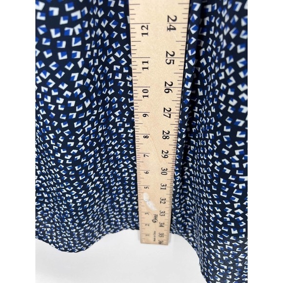 Daniel Rainn Hearts Print Shift Dress Long Sleeve Fully Lined Blue Women's Small - Picture 5 of 7